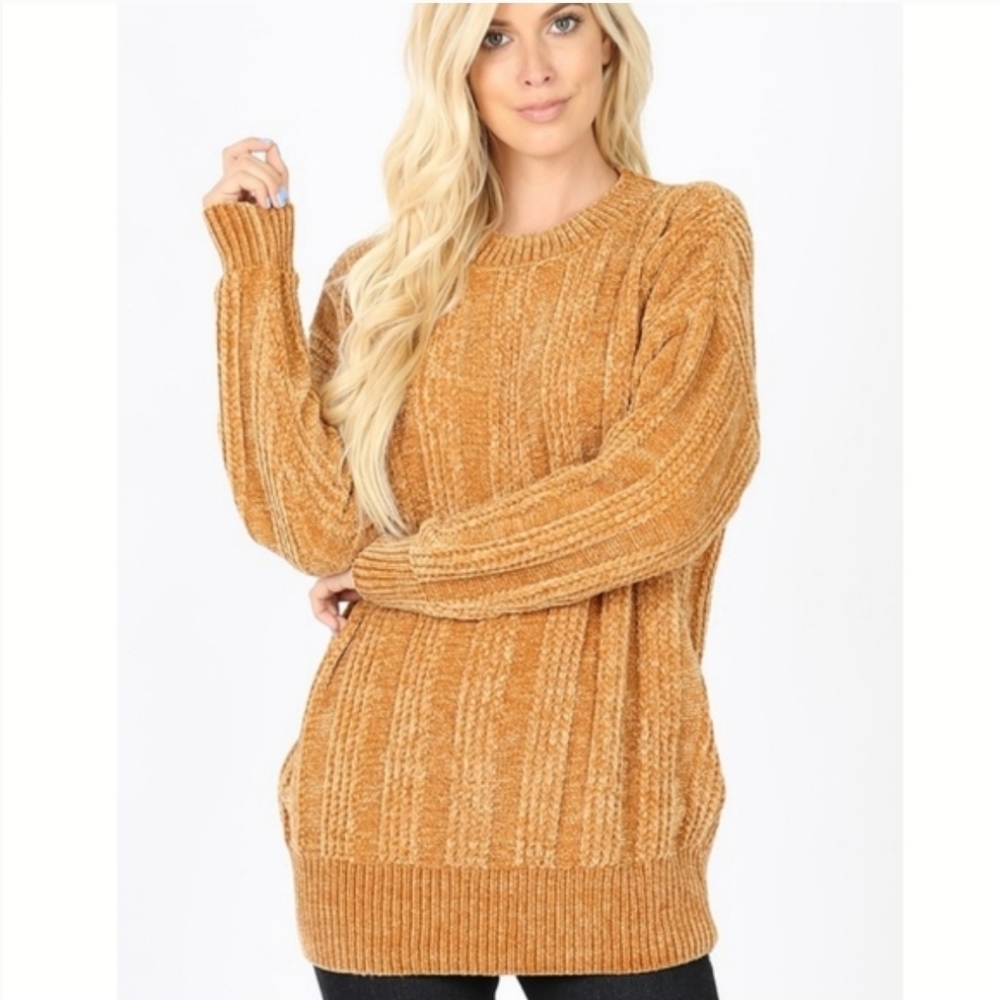 SOLD OUT 61013 Chenille Tunic Sweater - Picture 3 of 5
